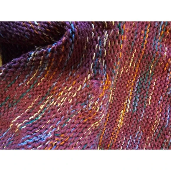 Eddie Bauer Sweater Womens Large Knit Hooded Pullover V Neck Front Pocket - Picture 5 of 5